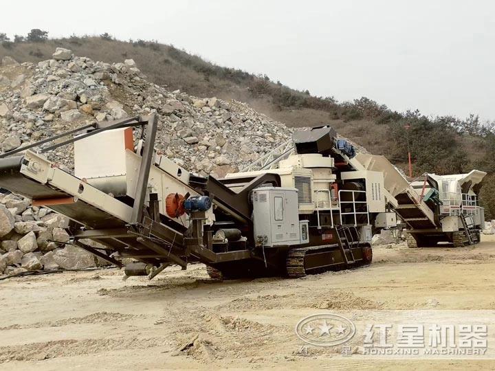 建筑垃圾破碎現(xiàn)場，選好設(shè)備收益更高